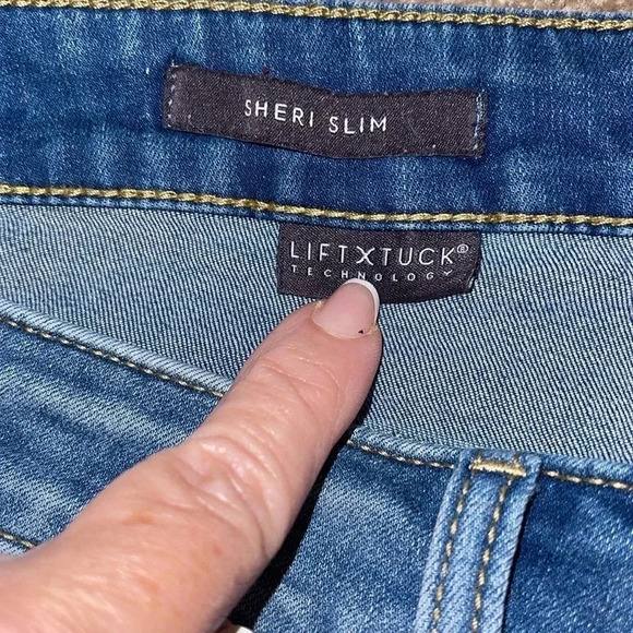 NYDJ Sheri Slim Jeans  12 LiftxTuck Stretch Mid Rise Ankle Denim (33x27) - BB - Picture 5 of 5